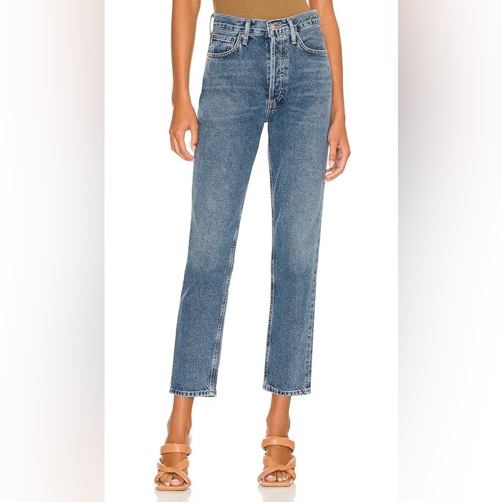 AGOLDE Fen High Rise Relaxed Taper‎ Jean in Highway Size 25